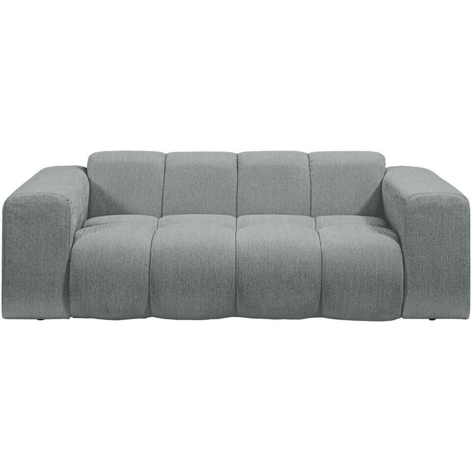 Leen Bakker - Bank Beau 2-zits - Raven - Stof - Grijs - 94x210x74 Cm Leen Bakker - Bank Beau 2-zits - Raven - Stof - Grijs - 94x210x74 Cm afbeelding 1