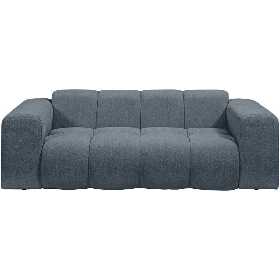 Leen Bakker - Bank Beau 2-zits - Raven - Donker - Stof - Blauw - 94x210x74 Cm Leen Bakker - Bank Beau 2-zits - Raven - Donker - Stof - Blauw - 94x210x74 Cm afbeelding 1