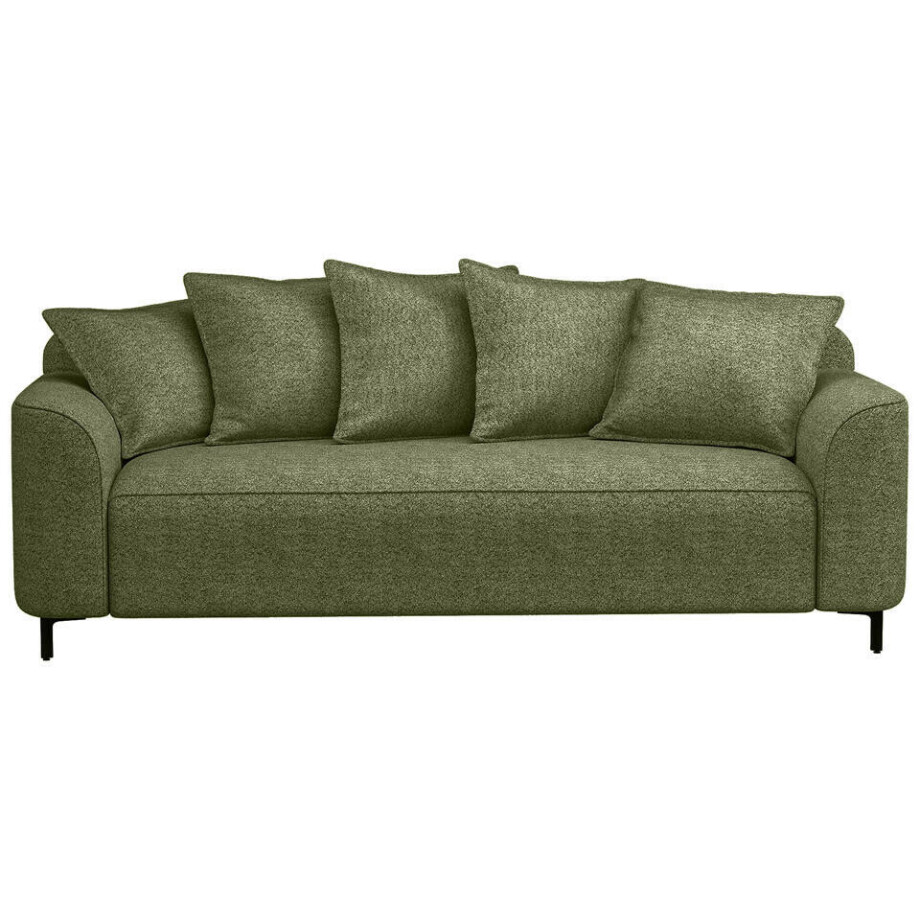 Leen Bakker - Bank Elsa 3-zits - Anthology - Stof - Groen - 99x228x84 Cm afbeelding 1