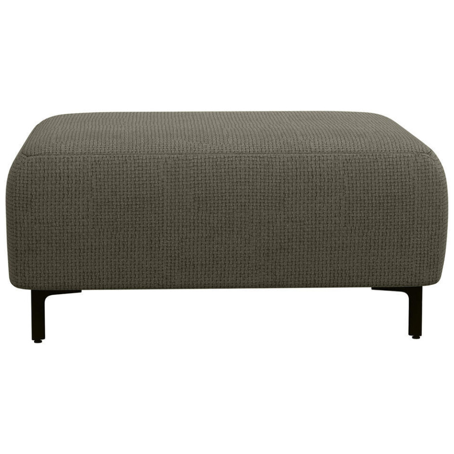 20% korting - Leen Bakker - Hocker Elsa - Eden - Mokka - Stof - Bruin - 77x99x45 Cm afbeelding 1