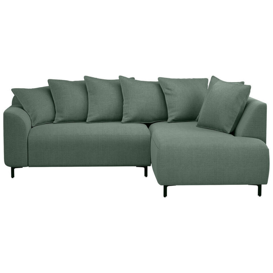 Leen Bakker - Hoekbank Elsa Rechts - Eden - Salie - Stof - Groen - 204x243x84 Cm afbeelding 1