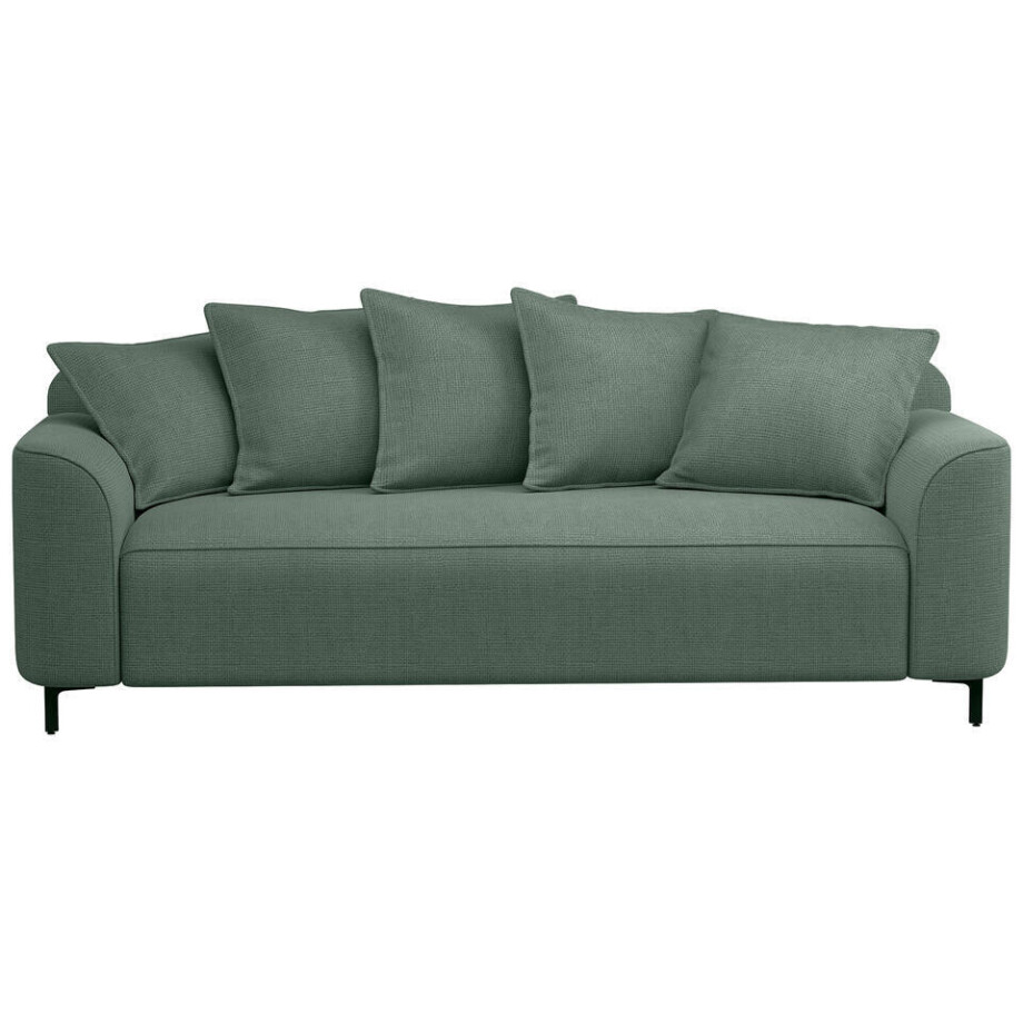 Leen Bakker - Bank Elsa 3-zits - Eden - Salie - Stof - Groen - 99x228x84 Cm afbeelding 1