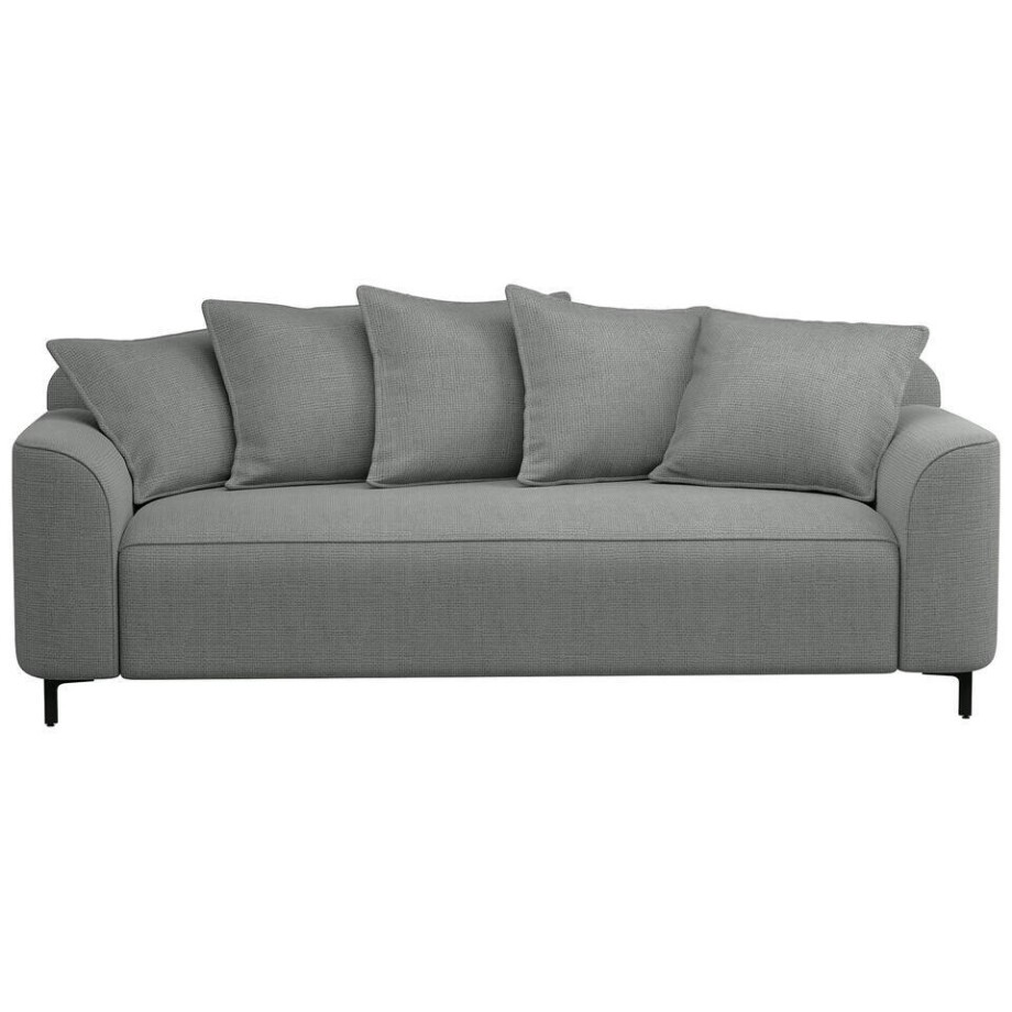 20% korting - Leen Bakker - Bank Elsa 3-zits - Eden - Stof - Grijs - 99x228x84 Cm afbeelding 1