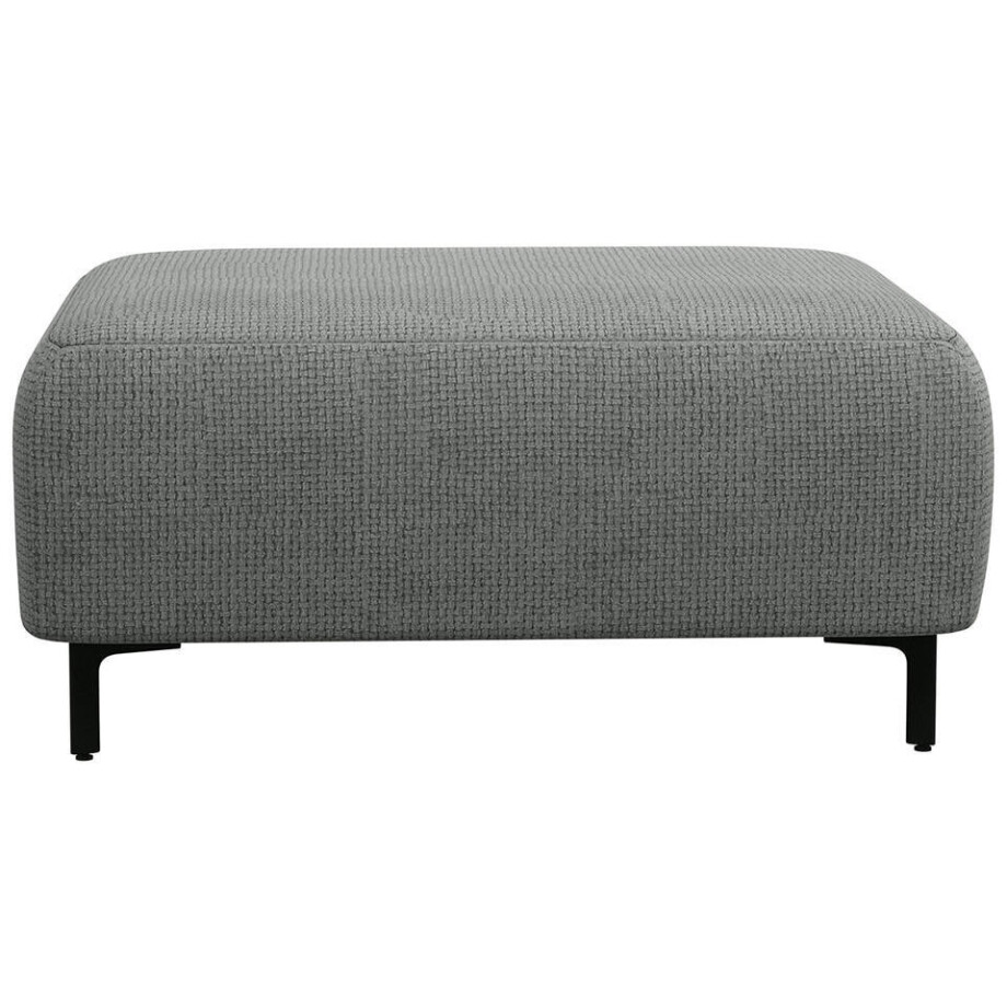 Leen Bakker - Hocker Elsa - Eden - Stof - Grijs - 77x99x45 Cm afbeelding 1