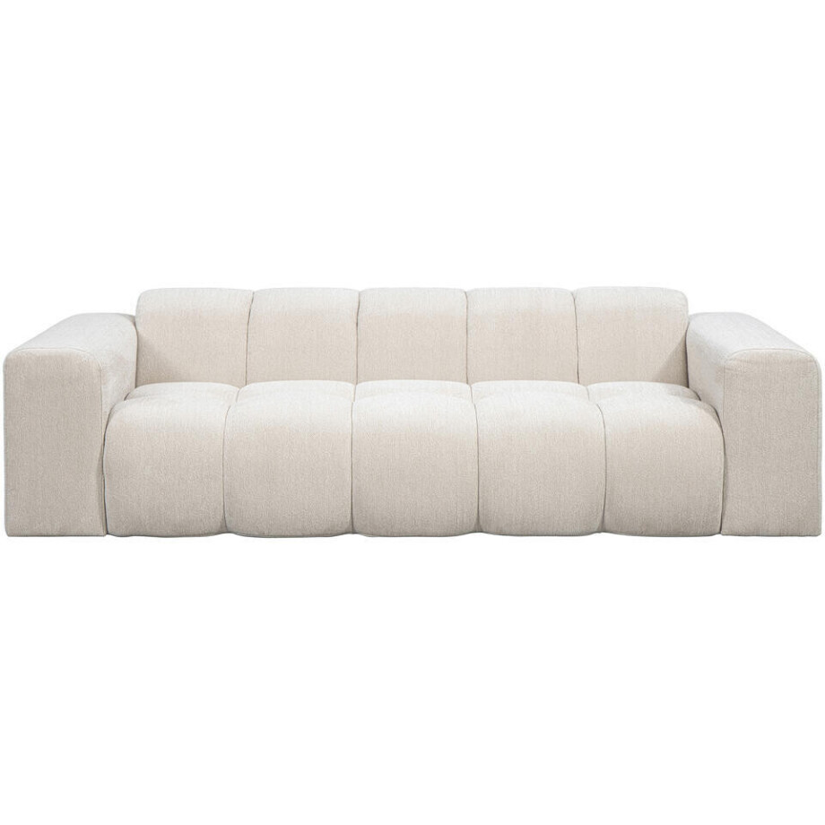 Leen Bakker - Bank Beau 3-zits - Raven - Stof - Beige - 94x247x70 Cm Leen Bakker - Bank Beau 3-zits - Raven - Stof - Beige - 94x247x70 Cm afbeelding 1