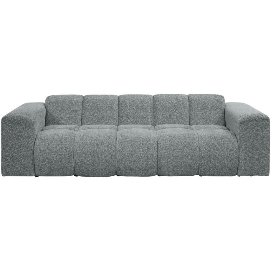 Leen Bakker - Bank Beau 3-zits - Raven - Stof - Grijs - 94x247x70 Cm Leen Bakker - Bank Beau 3-zits - Raven - Stof - Grijs - 94x247x70 Cm afbeelding 1