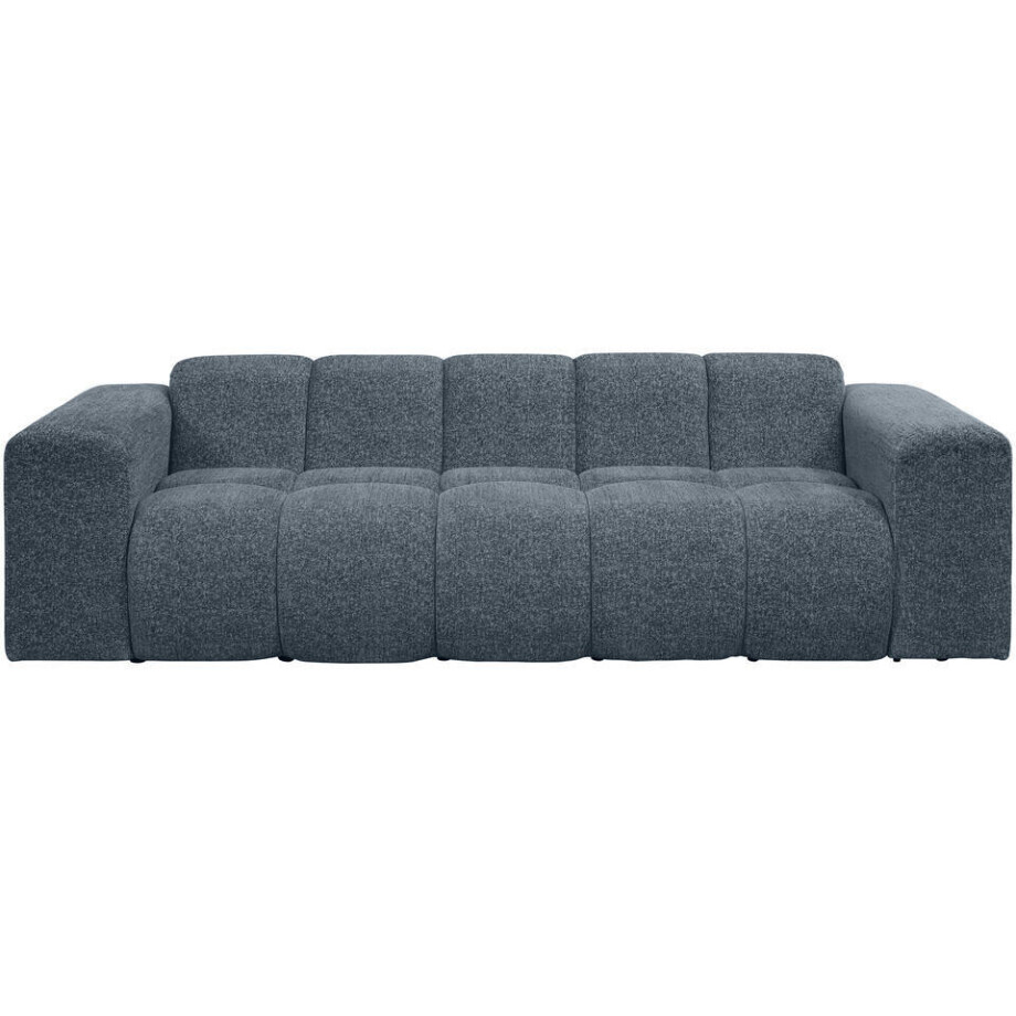 Leen Bakker - Bank Beau 3-zits - Raven - Donker - Stof - Blauw - 94x247x70 Cm Leen Bakker - Bank Beau 3-zits - Raven - Donker - Stof - Blauw - 94x247x70 Cm afbeelding 1