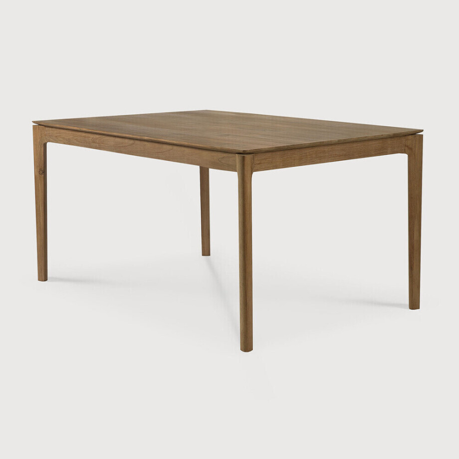 Ethnicraft Eettafel 'Bok' Ruw Teakhout, 160 x 80cm afbeelding 