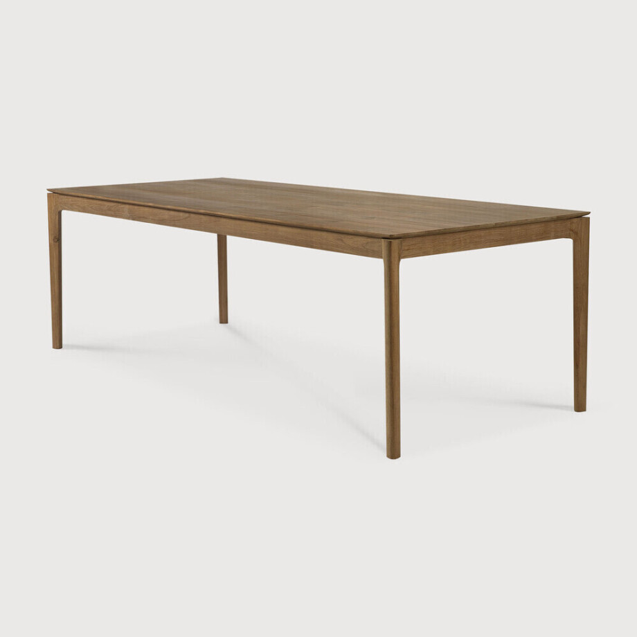 Ethnicraft Eettafel 'Bok' Ruw Teakhout, 220 x 95cm afbeelding 
