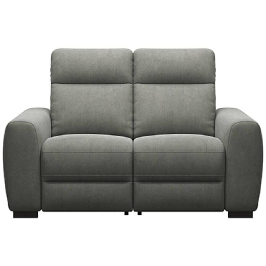 Leen Bakker - Bank James 2-zits - Gaucho - Donker - Stof - Grijs - 95x160x100 Cm afbeelding 1