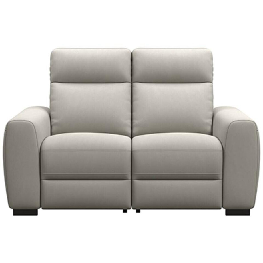 Leen Bakker - Bank James Elektrisch Verstelbaar 2-zits - Gaucho - Licht - Stof - Grijs - 95x160x100 Cm Leen Bakker - Bank James Elektrisch Verstelbaar 2-zits - Gaucho - Licht - Stof - Grijs - 95x160x100 Cm afbeelding 1