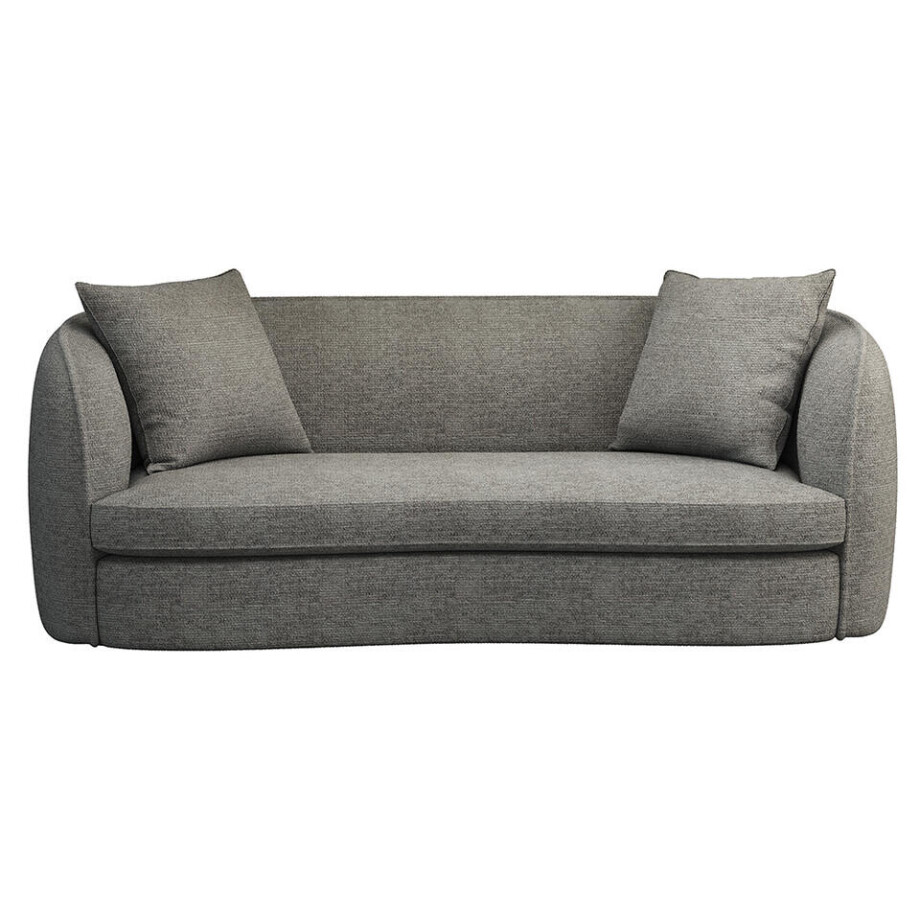 Leen Bakker - Bank Enzio 3,5-zits - Wandy - Stof - Grijs - 97x215x75 Cm Leen Bakker - Bank Enzio 3,5-zits - Wandy - Stof - Grijs - 97x215x75 Cm afbeelding 1