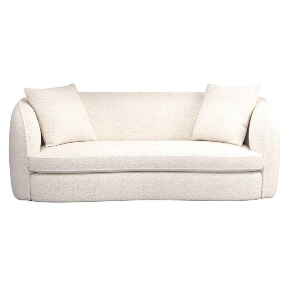 Leen Bakker - Bank Enzio 3,5-zits - Wales - Stof - Crème - 97x215x75 Cm Leen Bakker - Bank Enzio 3,5-zits - Wales - Stof - Crème - 97x215x75 Cm afbeelding 1