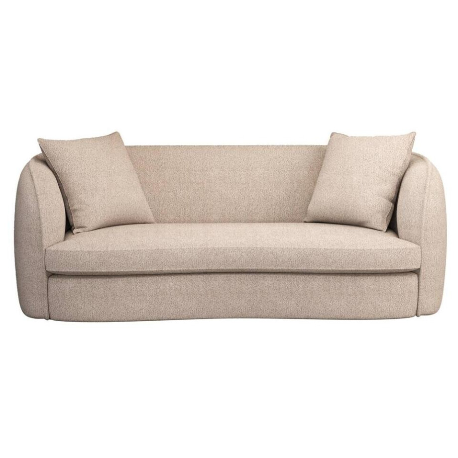 Leen Bakker - Bank Enzio 3,5-zits - Wales - Stof - Taupe - 97x215x75 Cm Leen Bakker - Bank Enzio 3,5-zits - Wales - Stof - Taupe - 97x215x75 Cm afbeelding 1