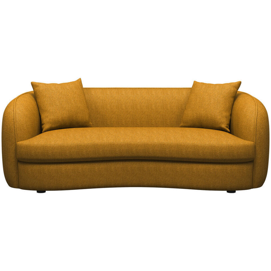 Leen Bakker - Bank Enzio 3,5-zits - Elephant - Oker - Stof - Geel - 97x215x75 Cm Leen Bakker - Bank Enzio 3,5-zits - Elephant - Oker - Stof - Geel - 97x215x75 Cm afbeelding 1