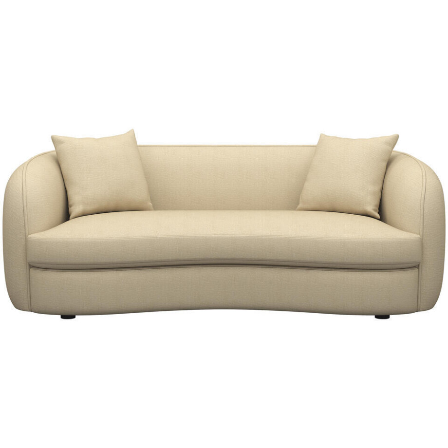 Leen Bakker - Bank Enzio 3,5-zits - Elephant - Stof - Beige - 97x215x75 Cm Leen Bakker - Bank Enzio 3,5-zits - Elephant - Stof - Beige - 97x215x75 Cm afbeelding 1