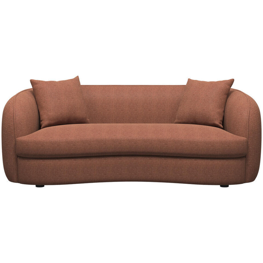 Leen Bakker - Bank Enzio 3,5-zits - Pure - Terra - Stof - Bruin - 97x215x75 Cm Leen Bakker - Bank Enzio 3,5-zits - Pure - Terra - Stof - Bruin - 97x215x75 Cm afbeelding 1