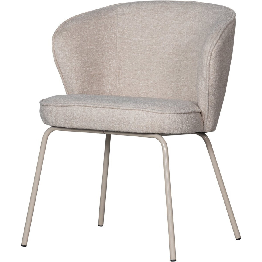 WOOOD Admit Eetkamerstoel - Wollige stof - Kiezel Grijs - 78x60x58 cm WOOOD Admit Eetkamerstoel - Wollige stof - Kiezel Grijs - 78x60x58 cm afbeelding 1