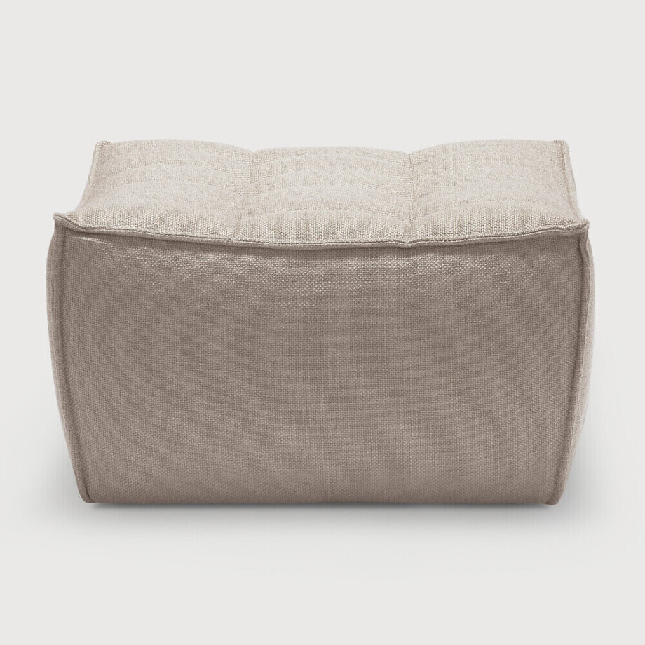 Ethnicraft Hocker 'N701' 70 x 70cm, kleur Beige afbeelding 1