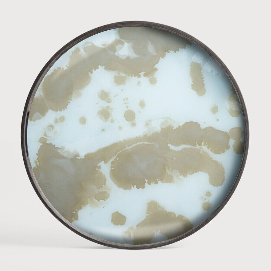 Ethnicraft Rond Dienblad 'Mystic Gold' 48cm, kleur Mist Gold afbeelding 1