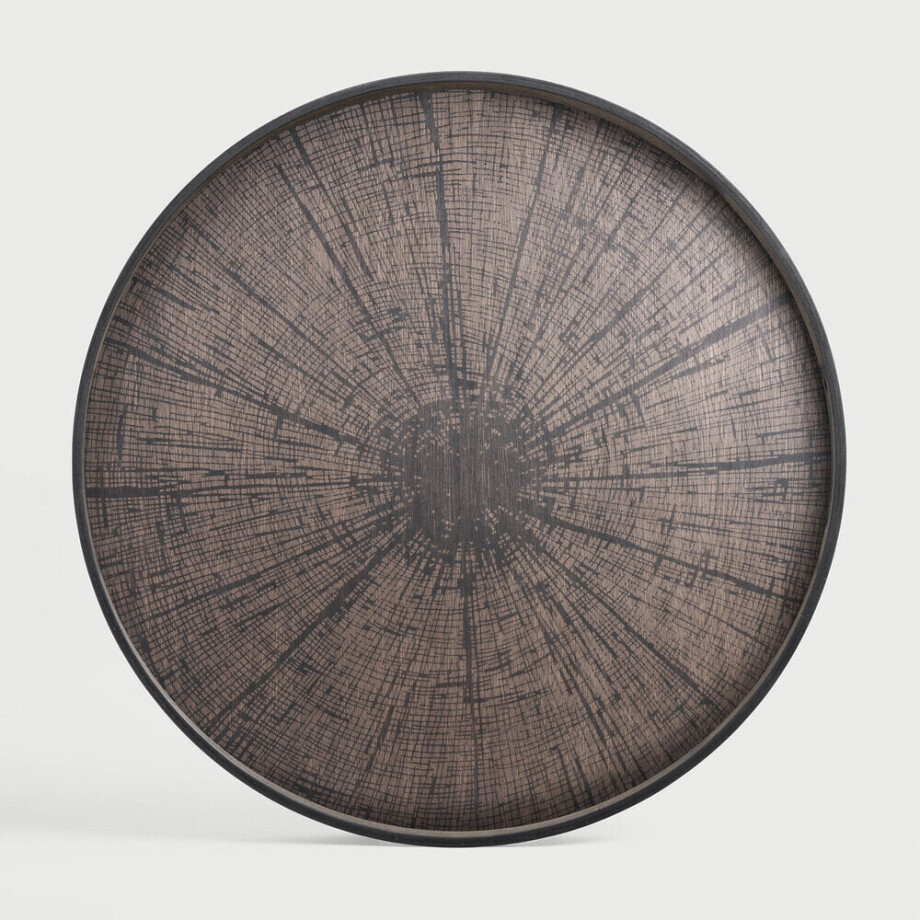Ethnicraft Rond Dienblad 'Slice' 92cm, kleur Zwart afbeelding 