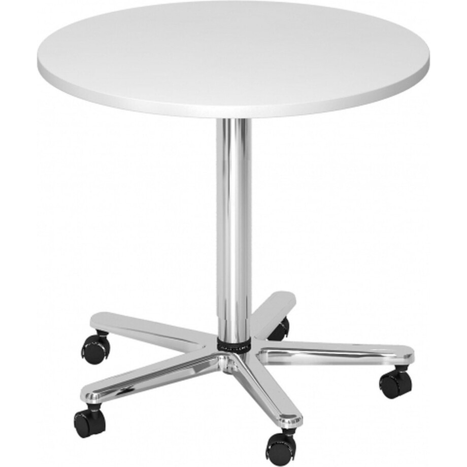 Systeem conferentietafel BISTRO 80R C Wit / Chroom Systeem conferentietafel BISTRO 80R C Wit / Chroom afbeelding 1