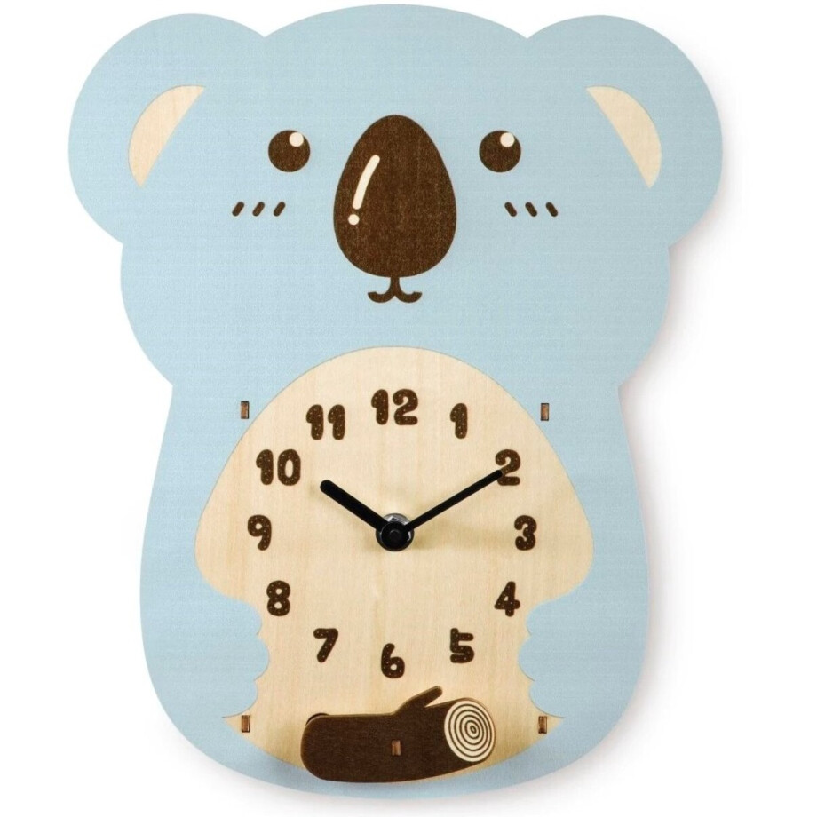 Houten kinderwandklok Koala Houten kinderwandklok Koala afbeelding 1