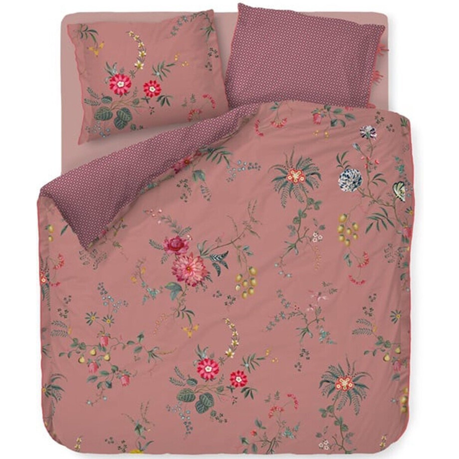 Pip Studio Fleur Grandeur dekbedovertrek - Lits-Jumeaux XL - 260x200/220 - Roze afbeelding 1