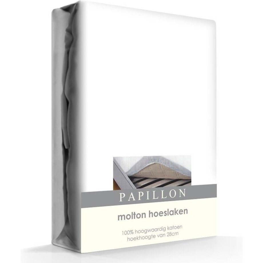 Molton hoeslaken - 100% katoen - 90x200cm afbeelding 1