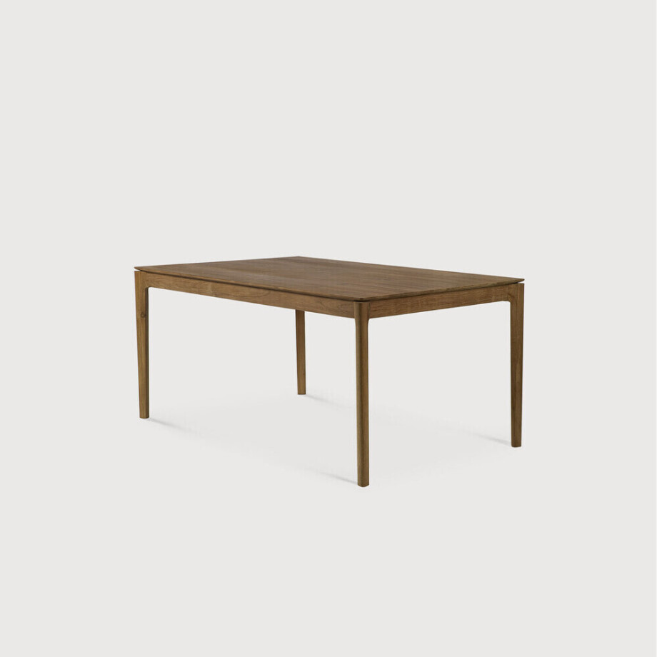 Ethnicraft Uitschuifbare Eettafel 'Bok' Ruw Teakhout, 180/280 x 100cm afbeelding 
