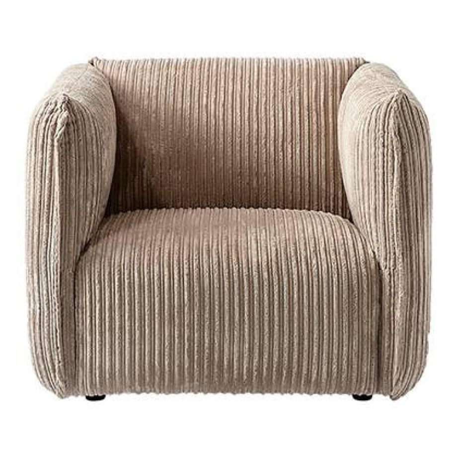 by fonQ Ribbon Fauteuil - Mink - Rib afbeelding 1