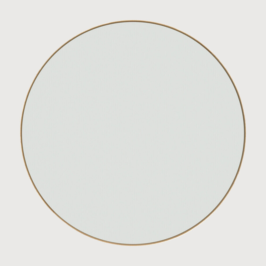 Ethnicraft Ronde Spiegel 'Layers' Eikenhout, 91cm Ethnicraft Ronde Spiegel 'Layers' Eikenhout, 91cm afbeelding