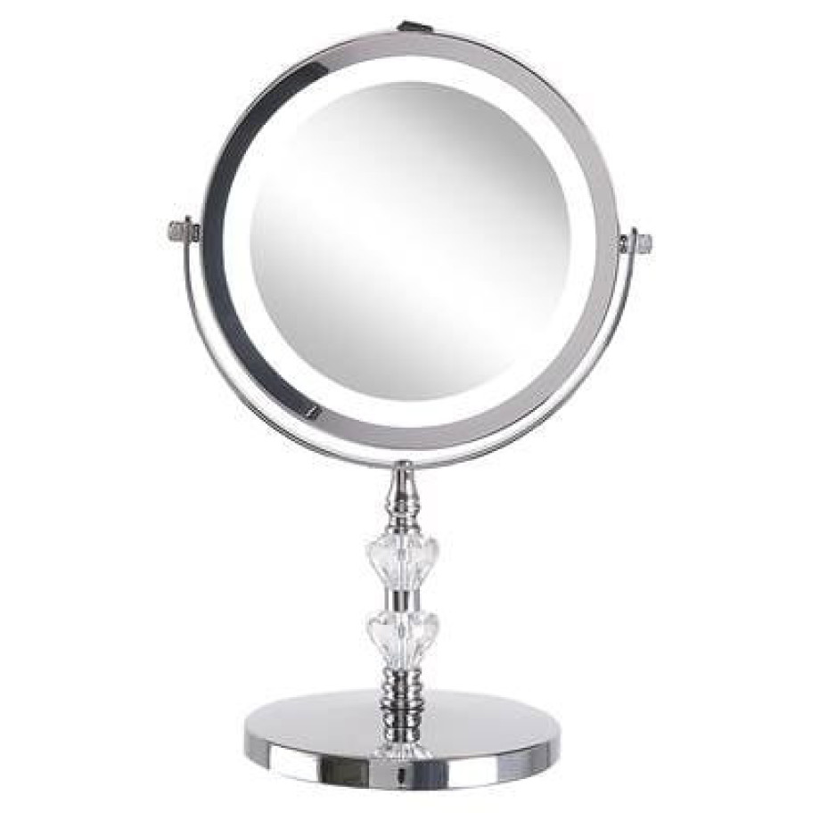 Beliani - LAON - make-up spiegel - Zilver - IJzer afbeelding 1