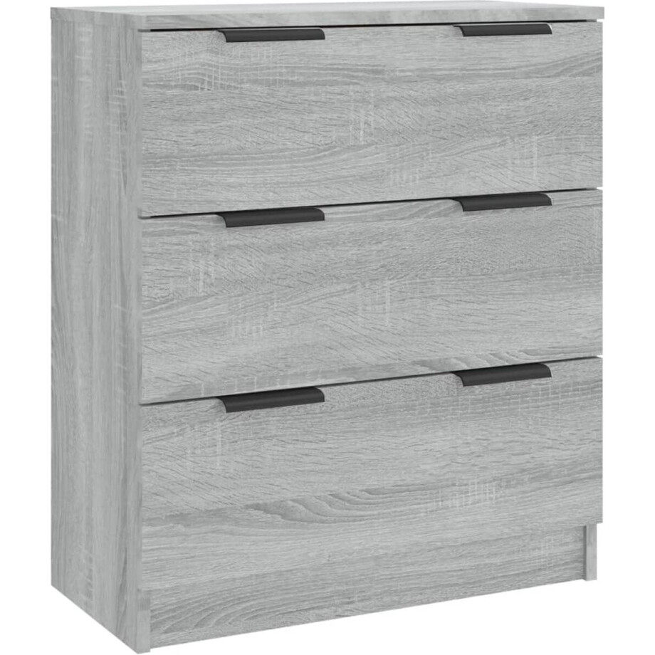 vidaXL Dressoir 60x30x70 cm bewerkt hout grijs sonoma eiken afbeelding 1