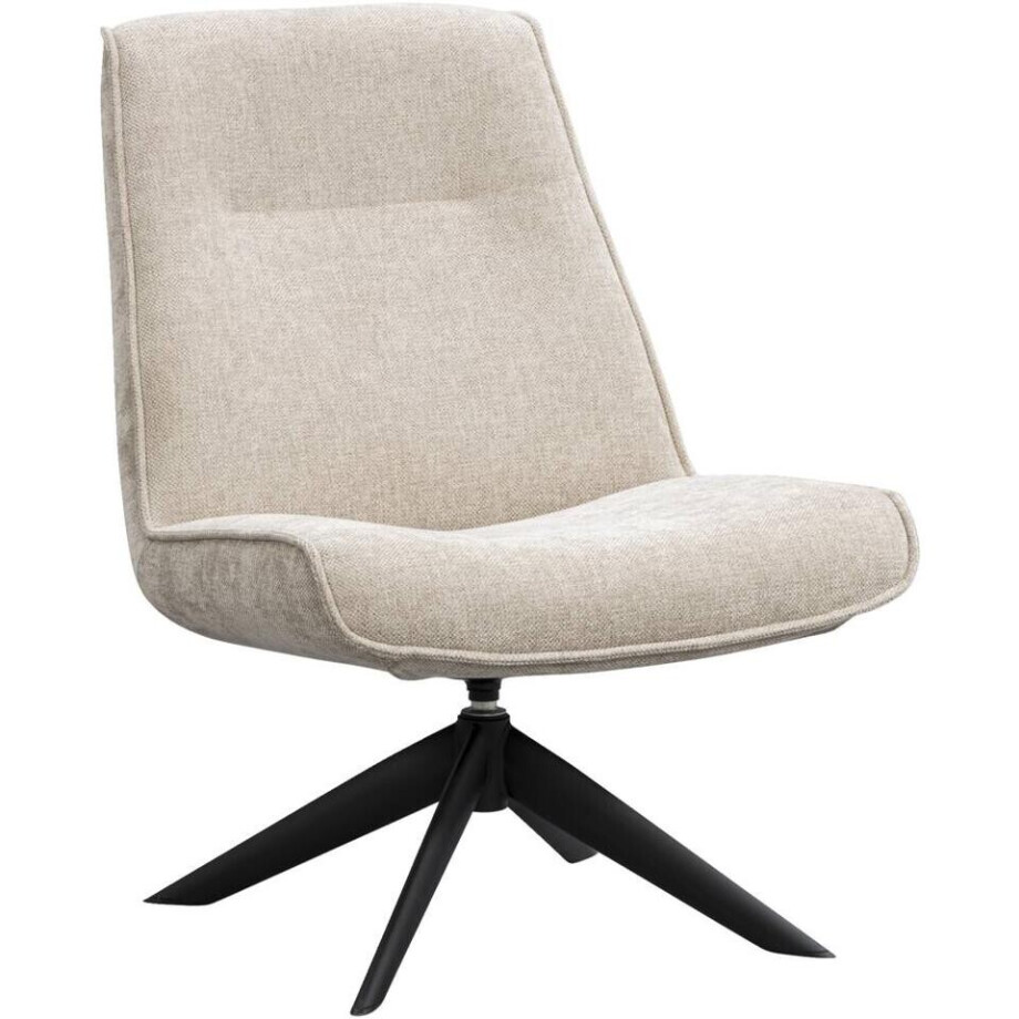 Leen Bakker - Fauteuil Nora - Stof - Taupe - 88x68x96 Cm afbeelding 1