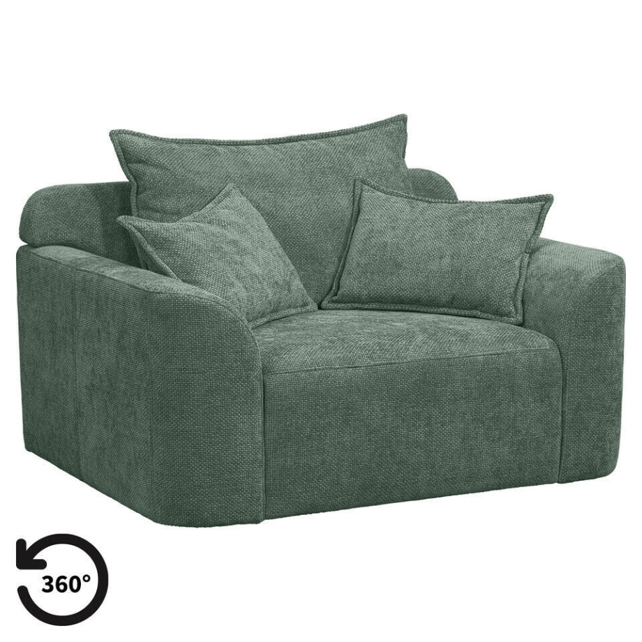 20% korting - Leen Bakker - Draaibare Loveseat Elsa - Eden - Salie - Stof - Groen - 99x128x84 Cm 20% korting - Leen Bakker - Draaibare Loveseat Elsa - Eden - Salie - Stof - Groen - 99x128x84 Cm afbeelding 1