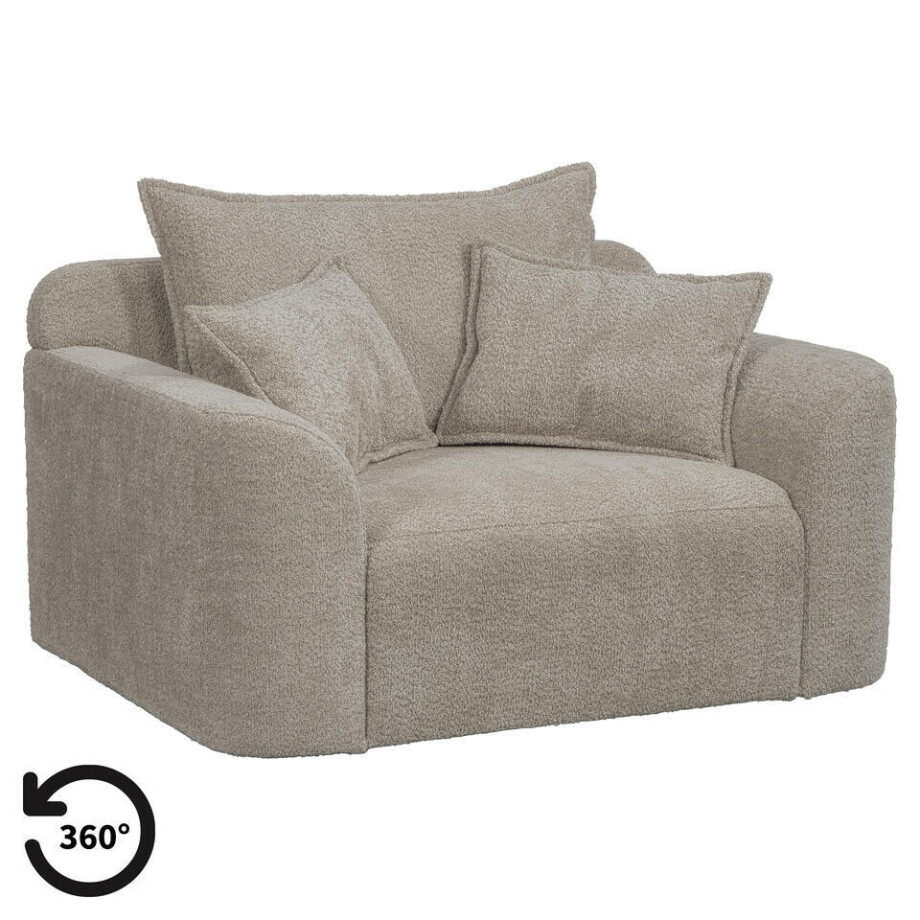 20% korting - Leen Bakker - Draaibare Loveseat Elsa - Anthology - Stof - Beige - 99x128x84 Cm 20% korting - Leen Bakker - Draaibare Loveseat Elsa - Anthology - Stof - Beige - 99x128x84 Cm afbeelding 1