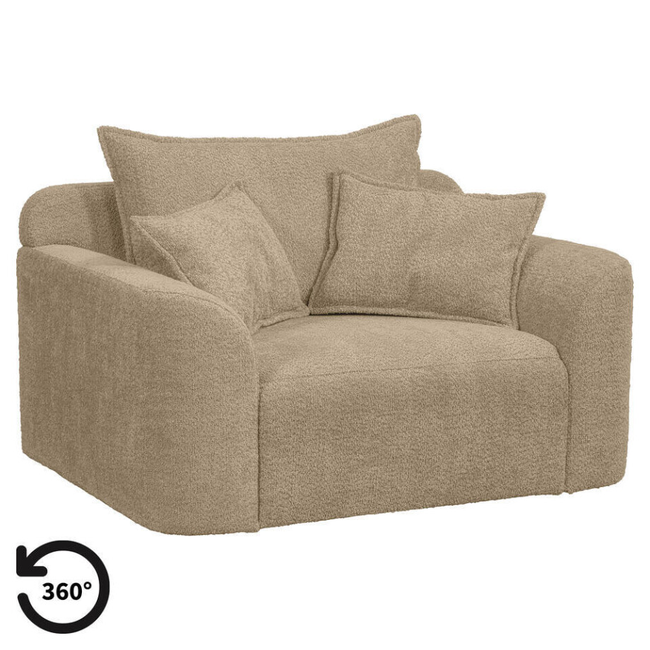 20% korting - Leen Bakker - Draaibare Loveseat Elsa - Anthology - Stof - Taupe - 99x128x84 Cm 20% korting - Leen Bakker - Draaibare Loveseat Elsa - Anthology - Stof - Taupe - 99x128x84 Cm afbeelding 1