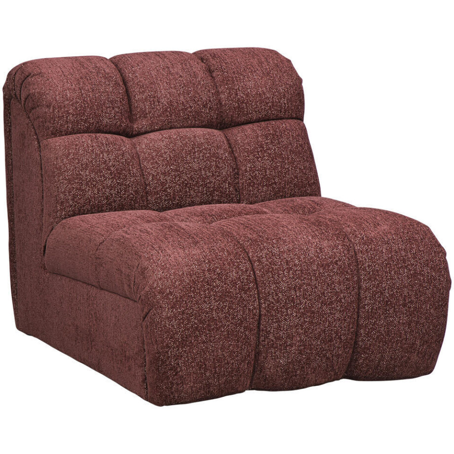 Leen Bakker - Draaifauteuil Beau - Raven - Wijn - Stof - Rood - 98x81x77 Cm afbeelding 1