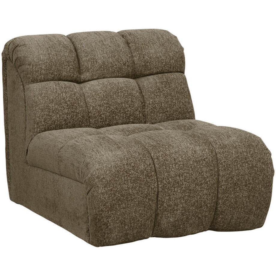 Leen Bakker - Draaifauteuil Beau - Raven - Stof - Bruin - 98x81x77 Cm afbeelding 1