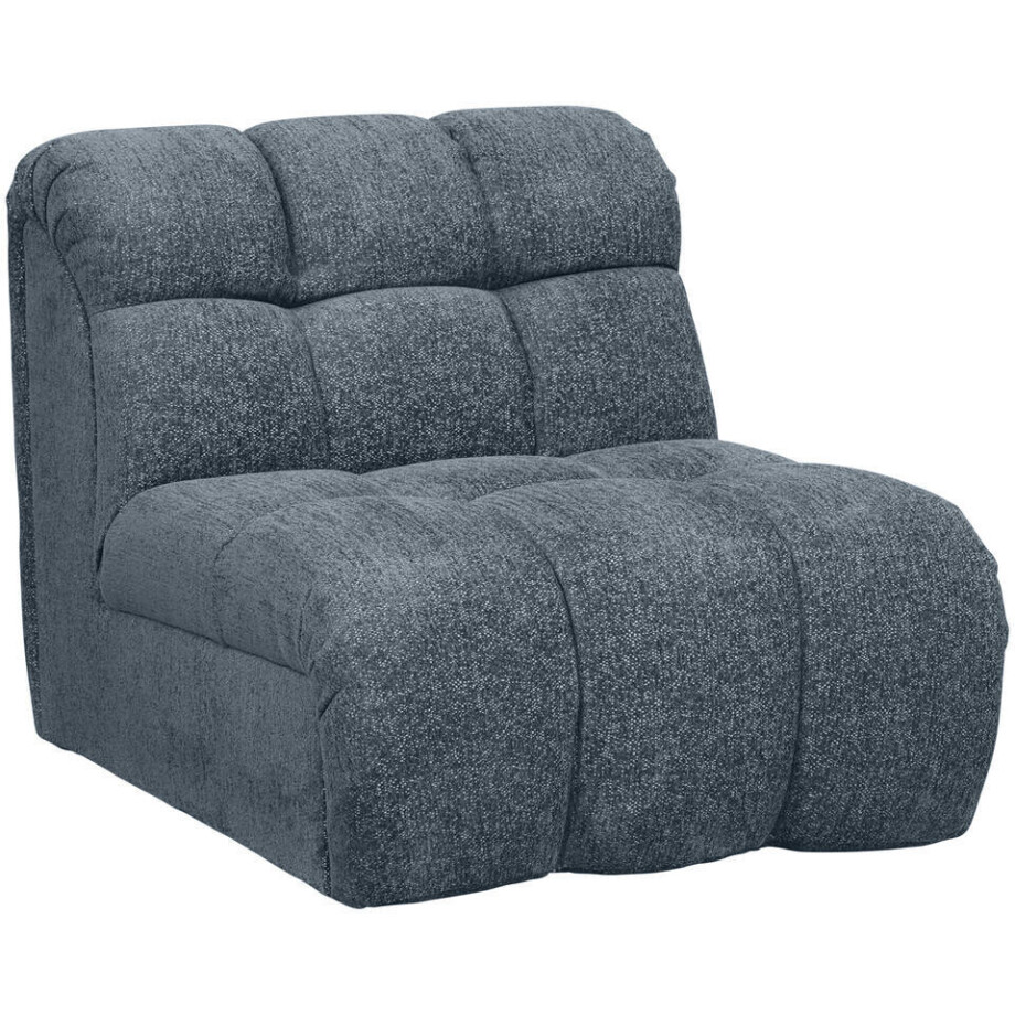 Leen Bakker - Draaifauteuil Beau - Raven - Donker - Stof - Blauw - 98x81x77 Cm afbeelding 1