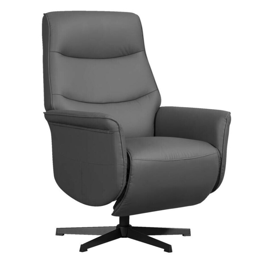 Leen Bakker - Relaxfauteuil Boaz -elektrisch Verstelbaar - Antraciet - Polyester - Grijs - 49x50x111 Cm Leen Bakker - Relaxfauteuil Boaz -elektrisch Verstelbaar - Antraciet - Polyester - Grijs - 49x50x111 Cm afbeelding 1