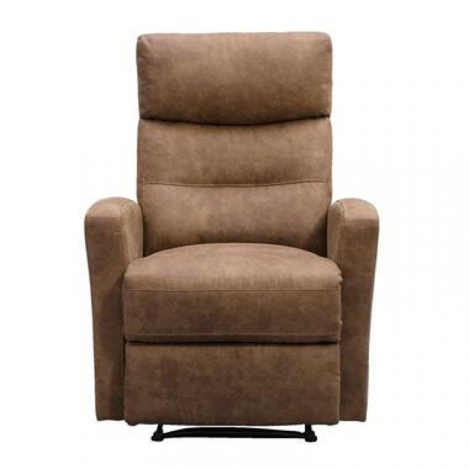 Relaxfauteuil Jackson - stof - lichtbruin - Leen Bakker afbeelding 1