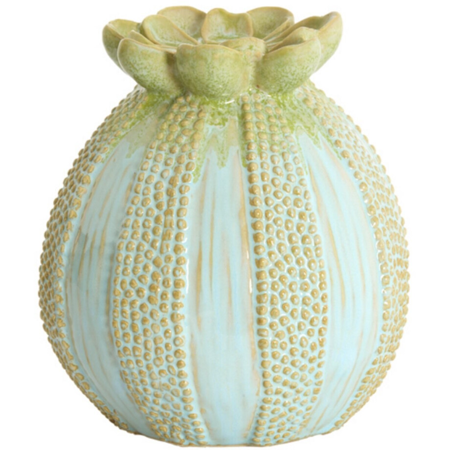 Light & Living - Vaas SORINO - Groen - 18x18x19.5 cm Light & Living - Vaas SORINO - Groen - 18x18x19.5 cm afbeelding 1