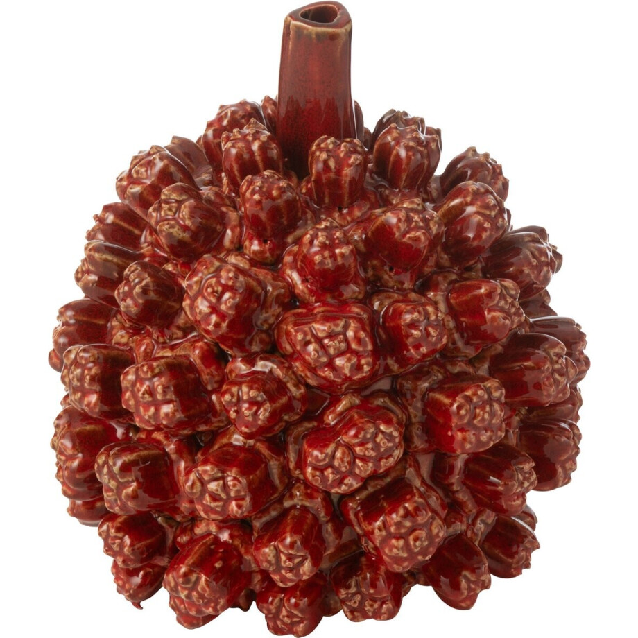 J-Line vaas Saki - keramiek - rood - small - Ø 19 cm J-Line vaas Saki - keramiek - rood - small - Ø 19 cm afbeelding 1