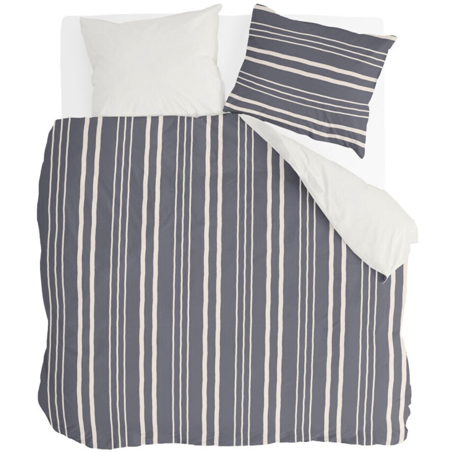 Byrklund Dekbedovertrek Steady Stripes - 240x220 - 100% Katoen - Blauw Byrklund Dekbedovertrek Steady Stripes - 240x220 - 100% Katoen - Blauw afbeelding 1