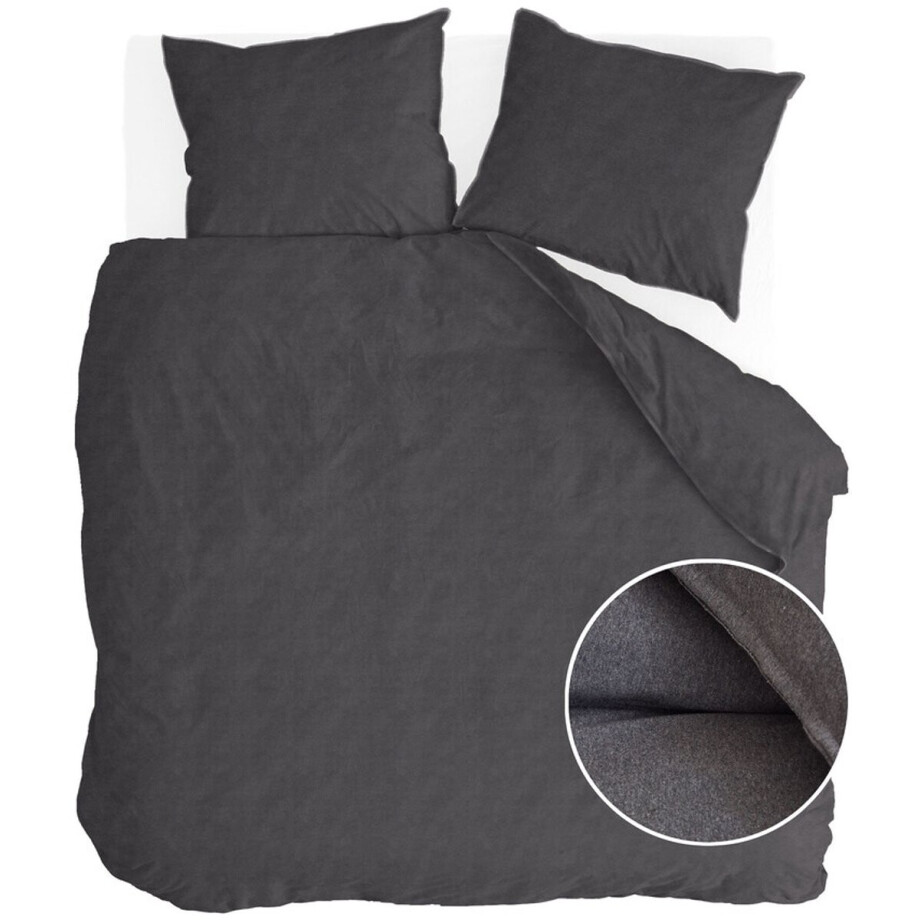 Walra Dekbedovertrek Soft Comfort - 240x220 - 100% Katoen (BCI) - Antraciet afbeelding 1