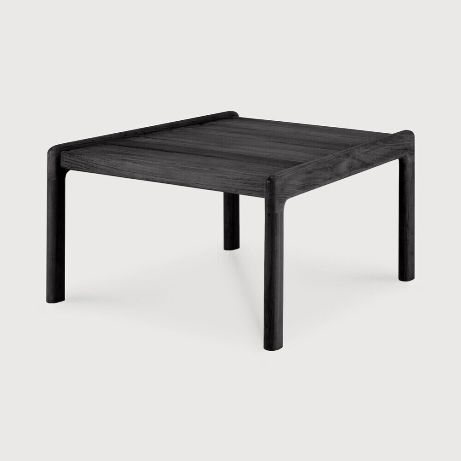 Ethnicraft Outdoor Bijzettafel 'Jack' Teakhout, 54 x 54cm, kleur Zwart afbeelding 1