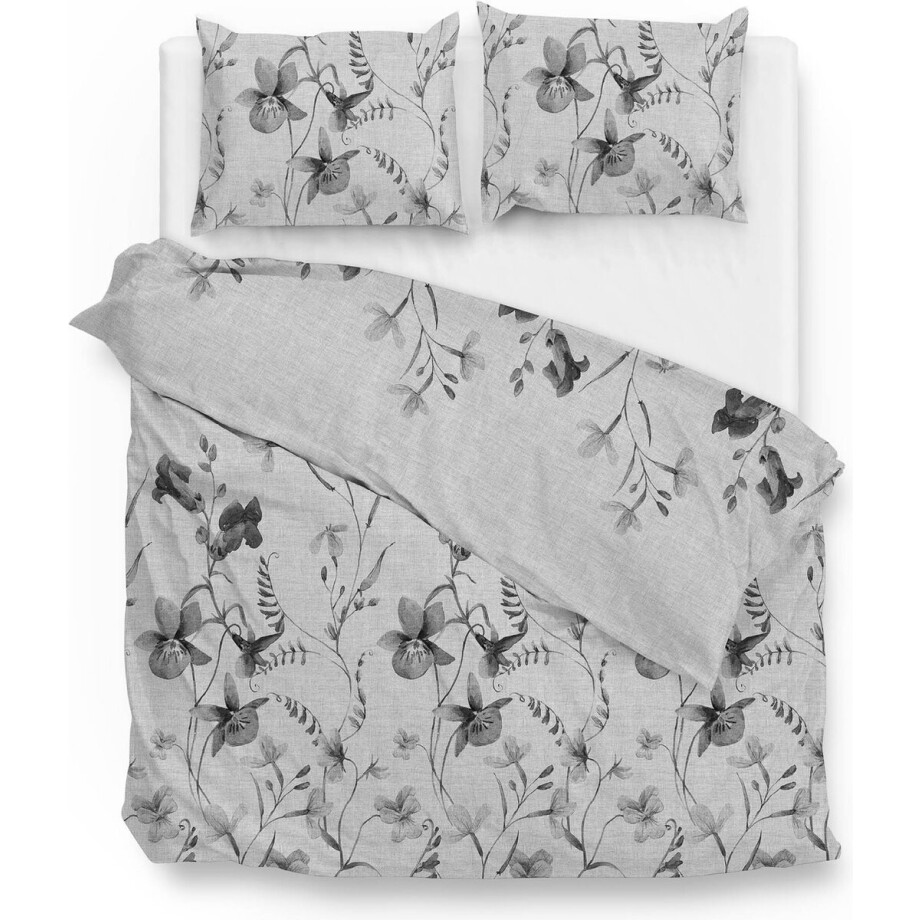 Zohome Vedetta Dekbedovertrek - Lits-jumeaux - Katoen - 240x200-220cm - Grijs afbeelding 1