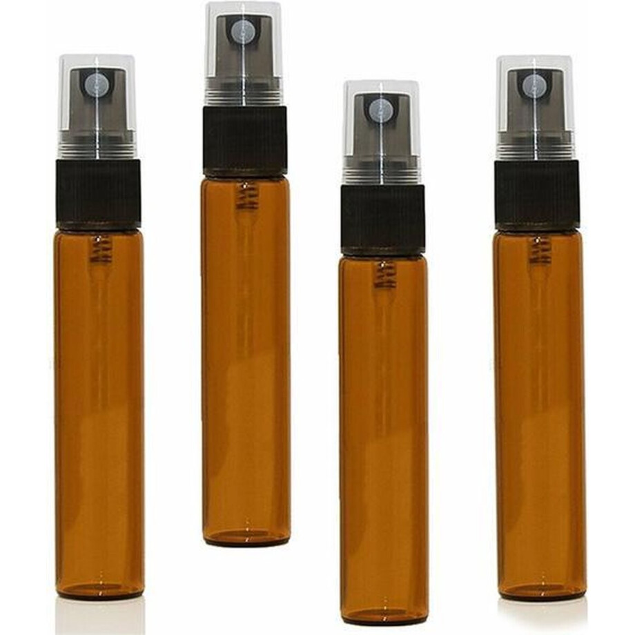 Sprayflesjes 10ml Bruin 10st - Glas - Navulbaar - Amber Spray Flesjes Leeg Sprayflesjes 10ml Bruin 10st - Glas - Navulbaar - Amber Spray Flesjes Leeg afbeelding 1